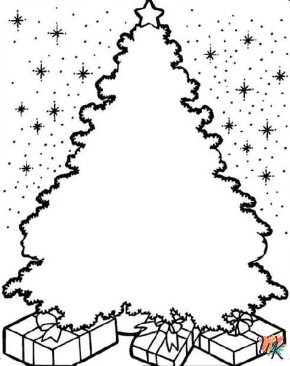 free Christmas Tree coloring pages printable