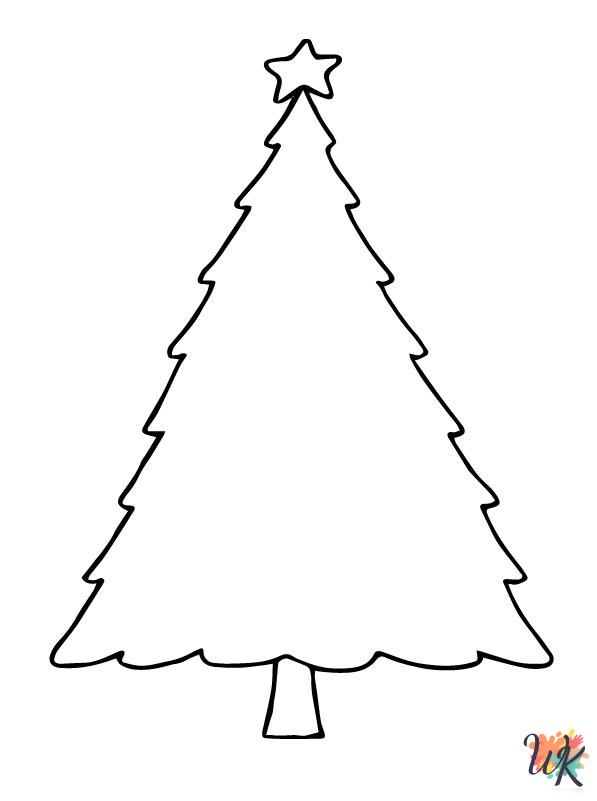 Christmas Tree decorations coloring pages