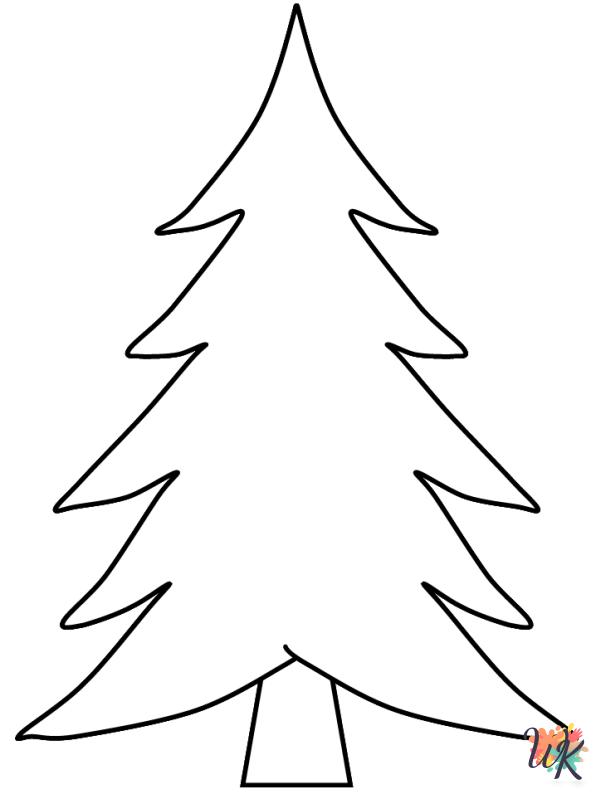 adult Christmas Tree coloring pages