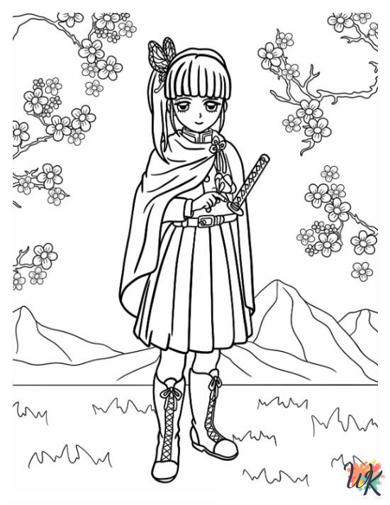 printable Demon Slayer coloring pages