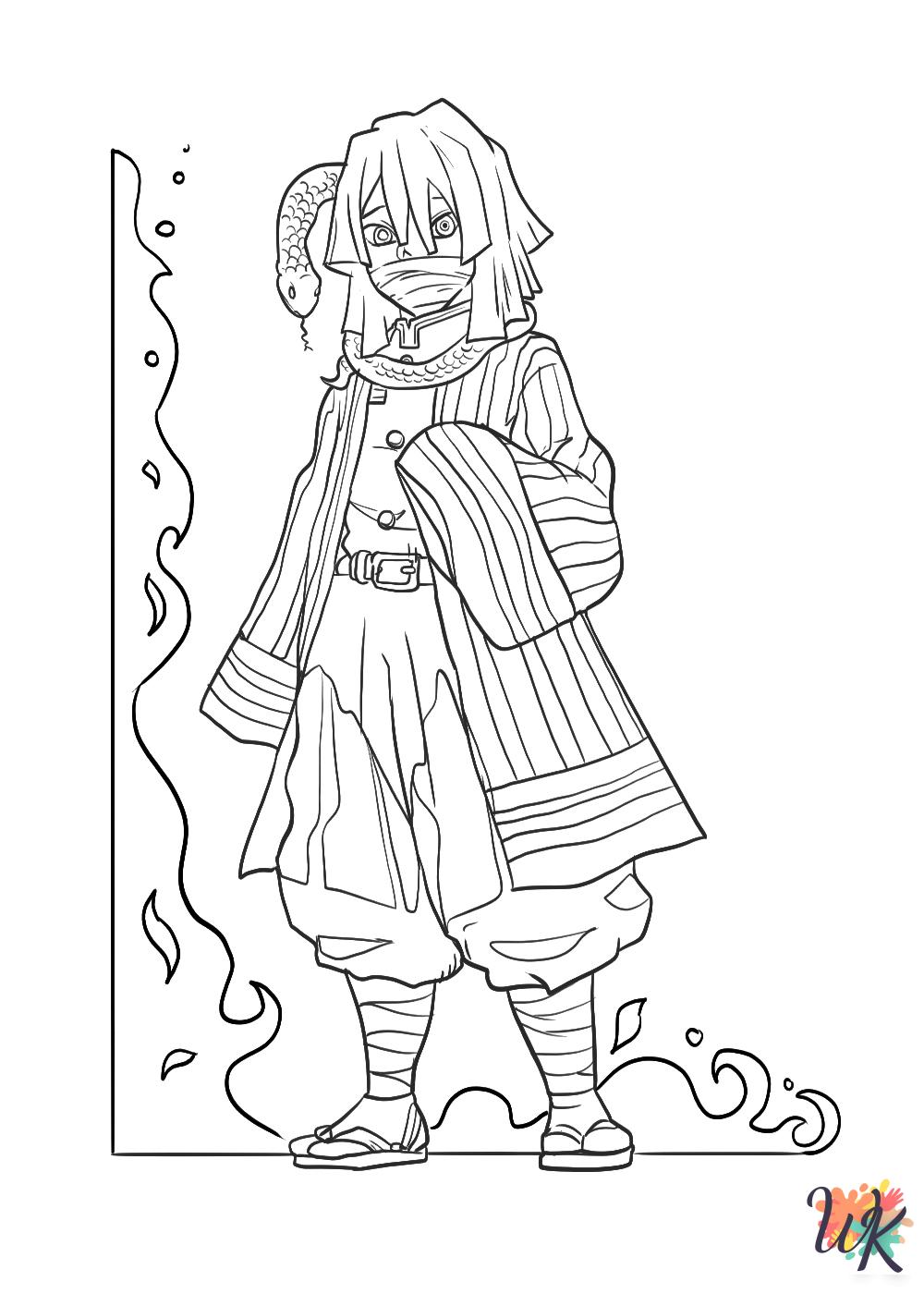 free Demon Slayer coloring pages