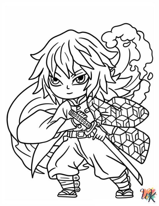 fun Demon Slayer coloring pages