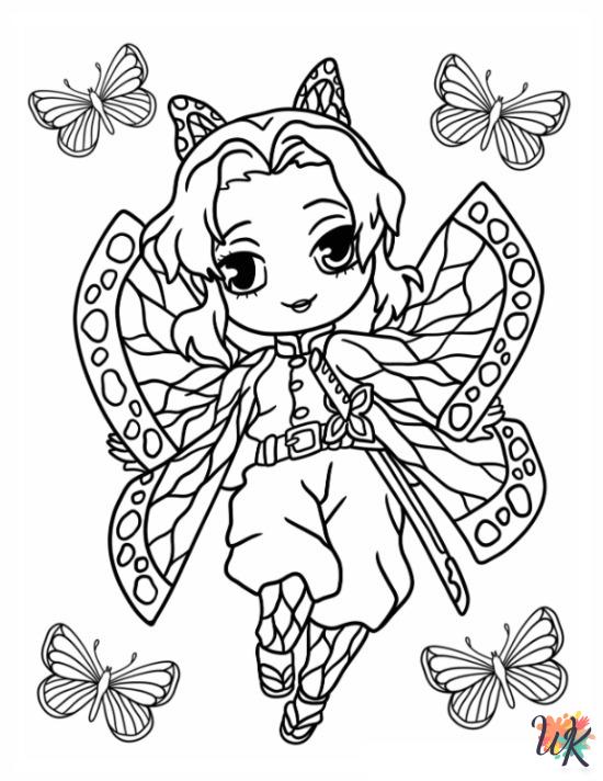 Demon Slayer decorations coloring pages