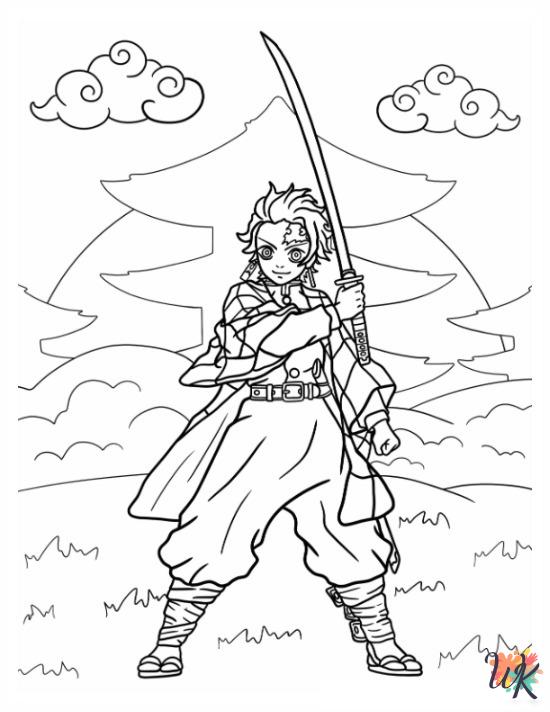 Demon Slayer coloring pages free