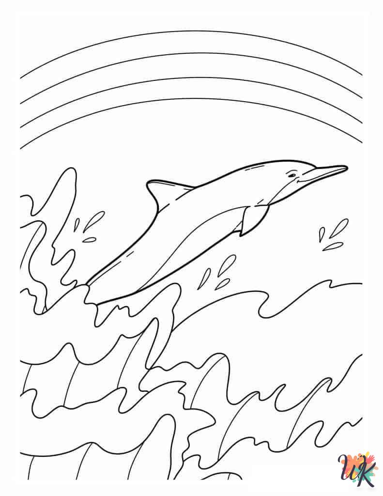Dolphin coloring pages free