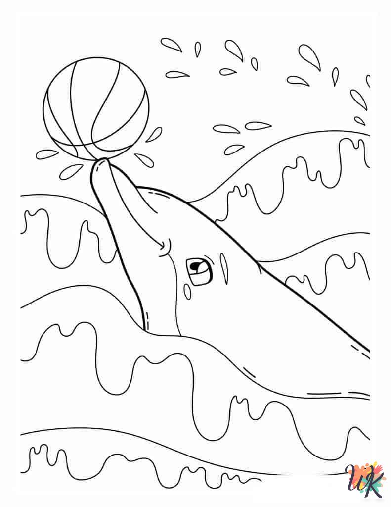 coloring pages for Dolphin