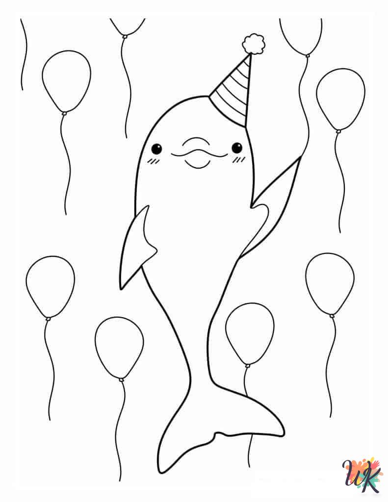 free Dolphin coloring pages for kids