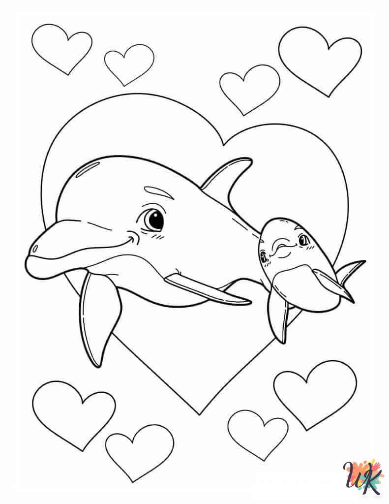 Dolphin free coloring pages