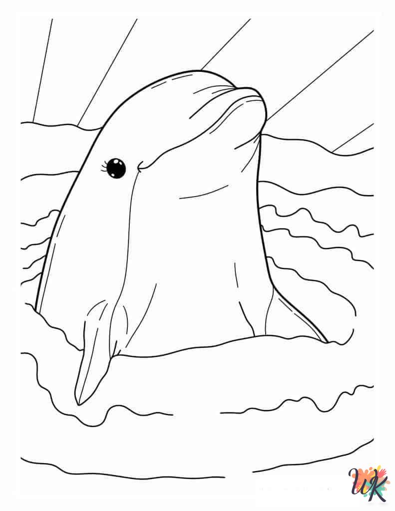 Dolphin coloring pages pdf