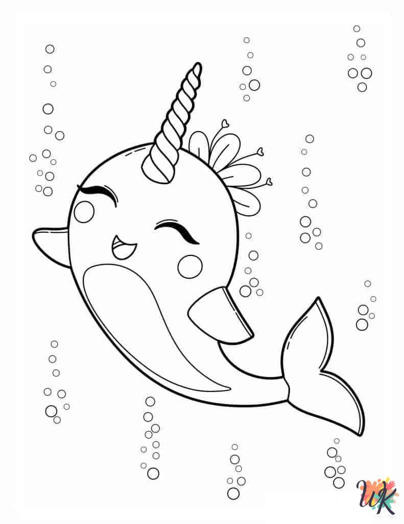 Dolphin coloring pages easy