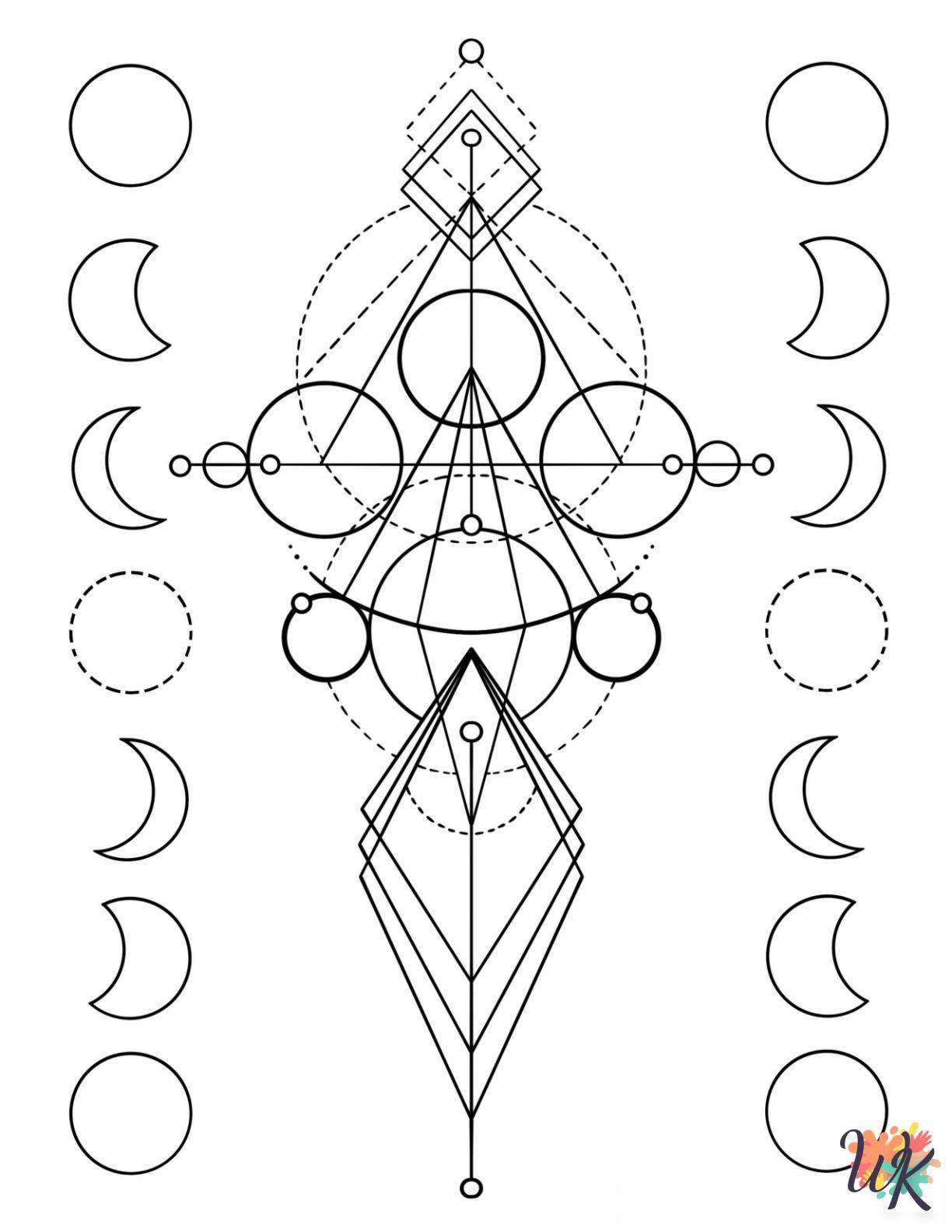 free adult Geometric coloring pages