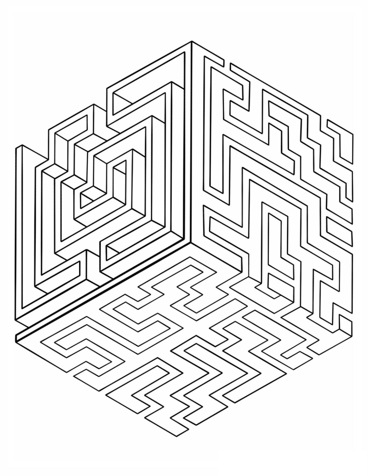 34 Geometric Coloring Pages | Let Your Child's Imagination Soar