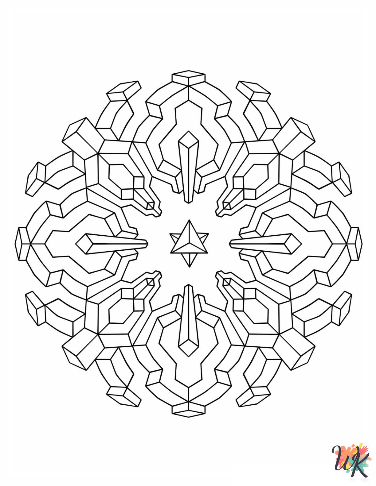 Geometric free coloring pages