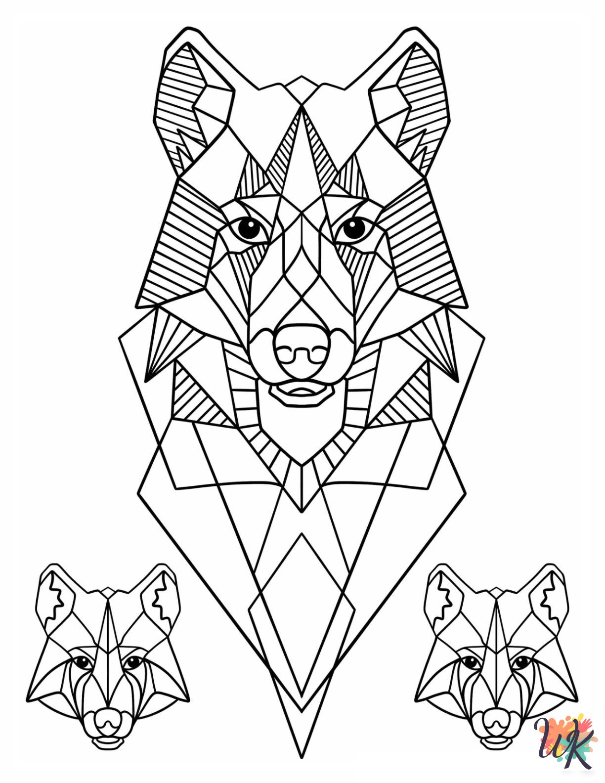 Geometric coloring pages free
