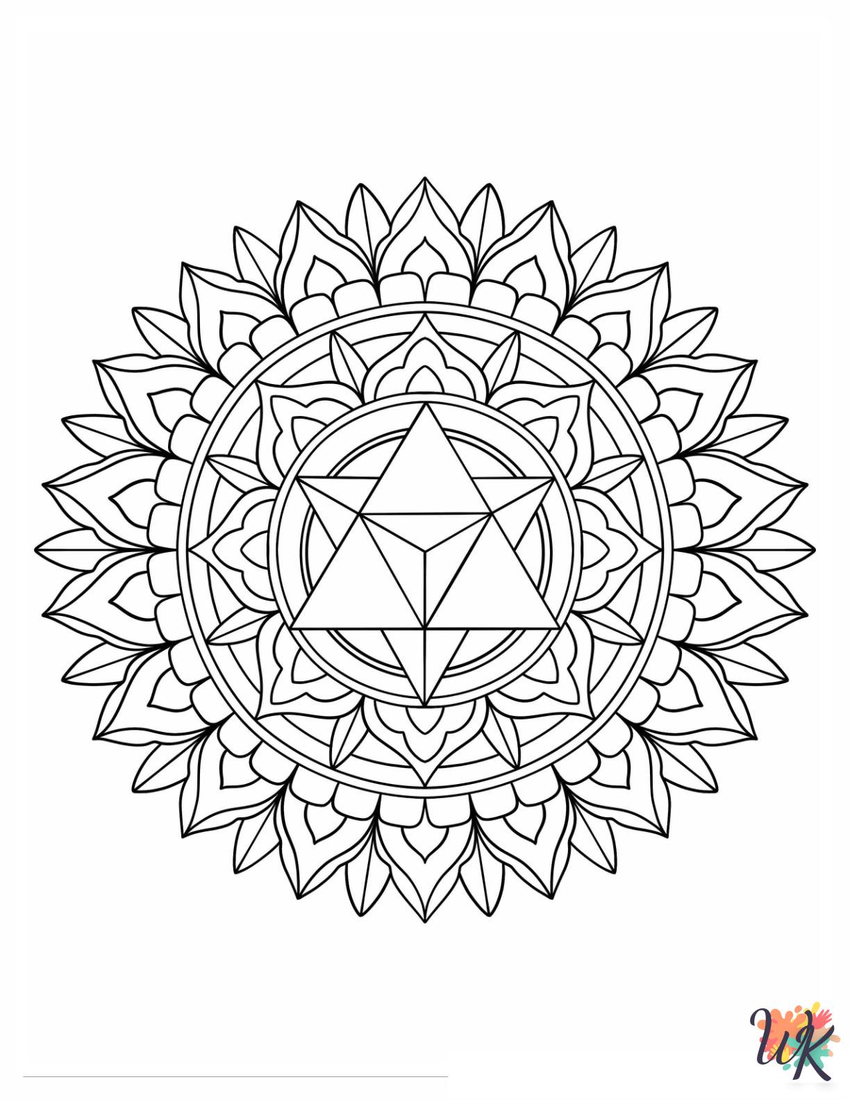 Geometric free coloring pages