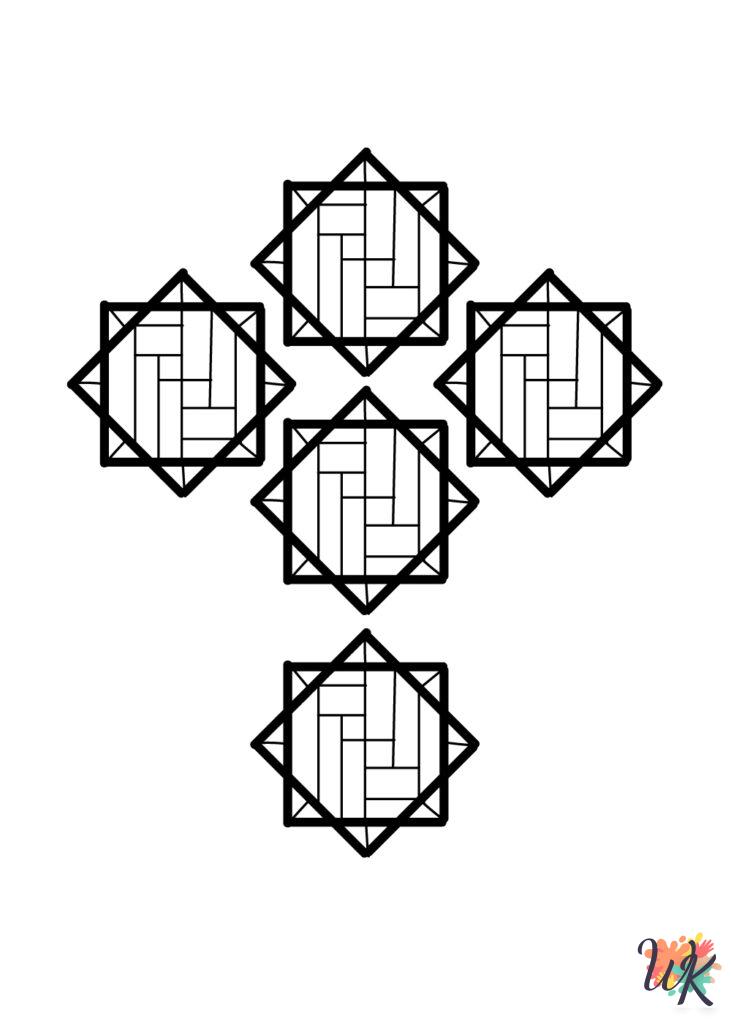34 Geometric Coloring Pages | Let Your Child's Imagination Soar