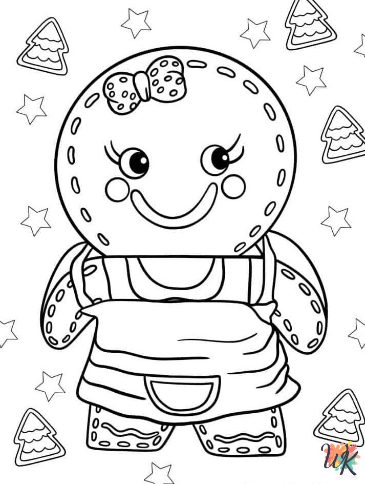 printable Gingerbread coloring pages