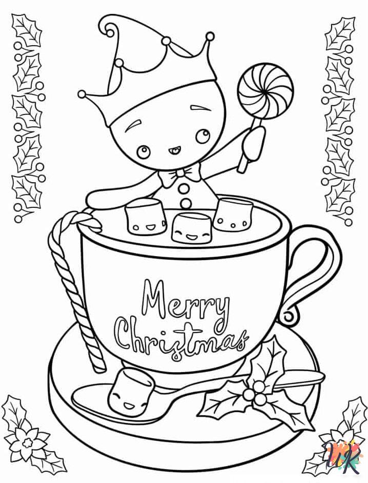 Gingerbread themed coloring pages