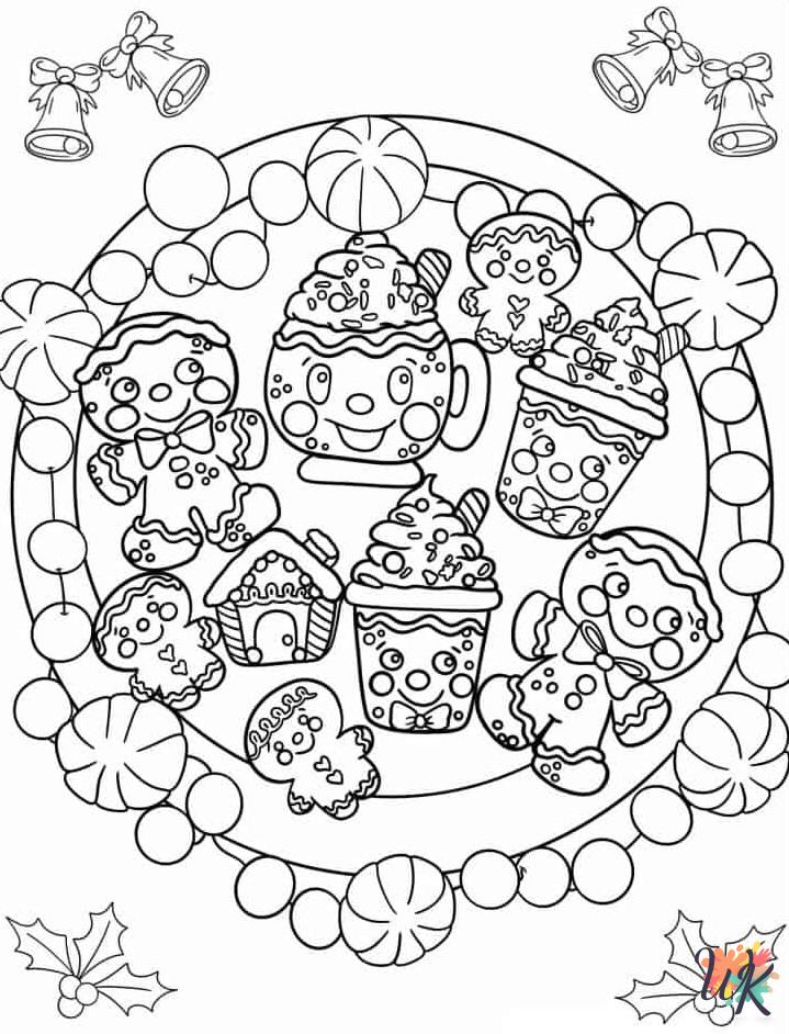 Gingerbread coloring pages printable