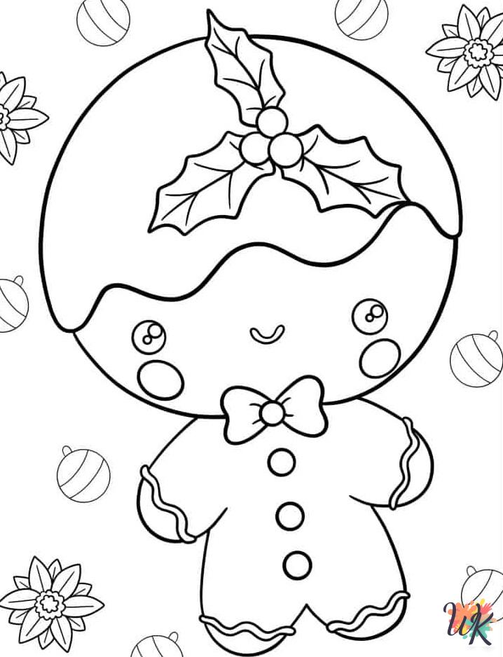 cute Gingerbread coloring pages 1