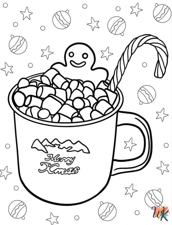 free Gingerbread coloring pages printable