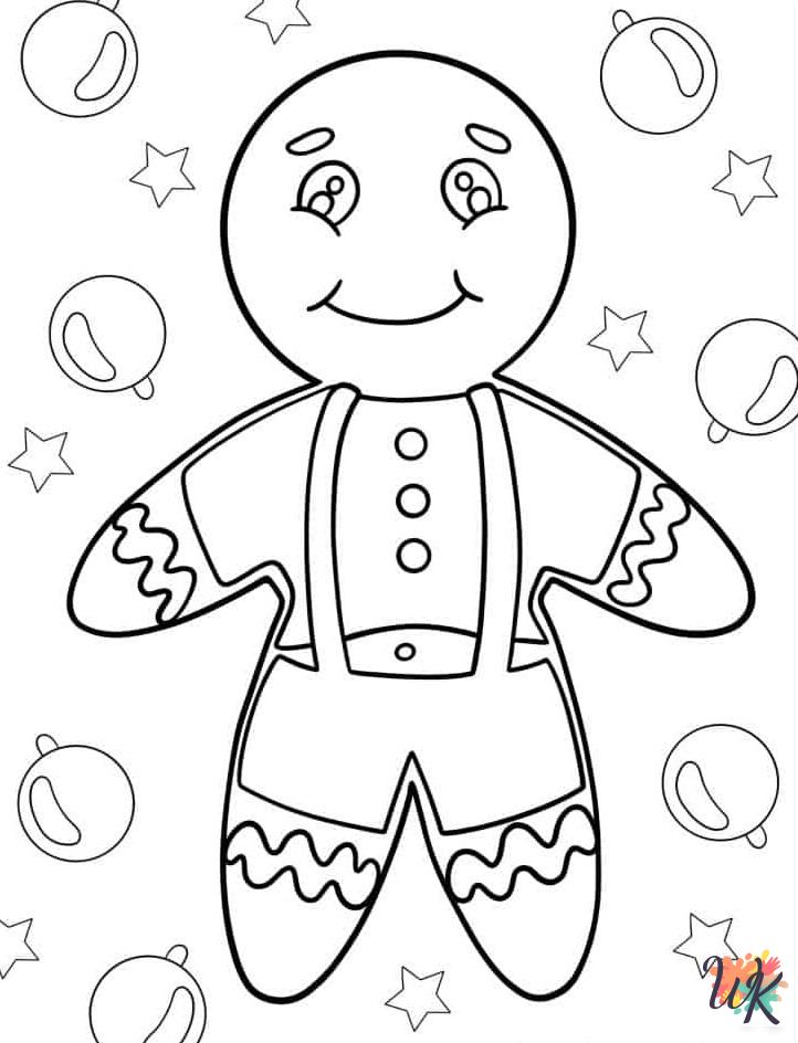 free Gingerbread coloring pages printable