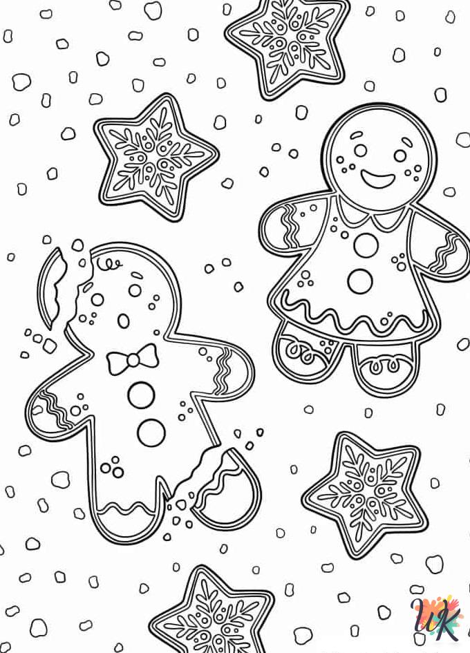 printable Gingerbread coloring pages