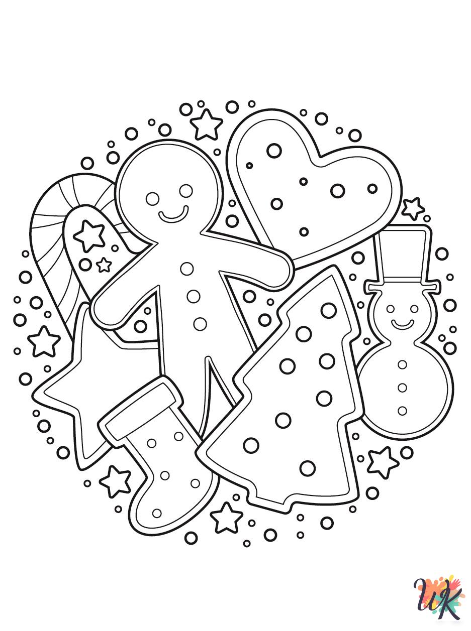 preschool Gingerbread coloring pages