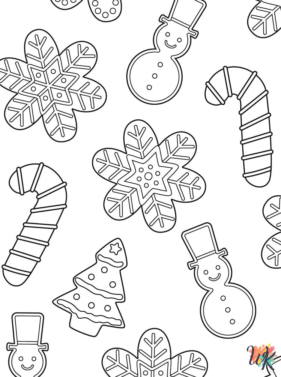 free Gingerbread printable coloring pages
