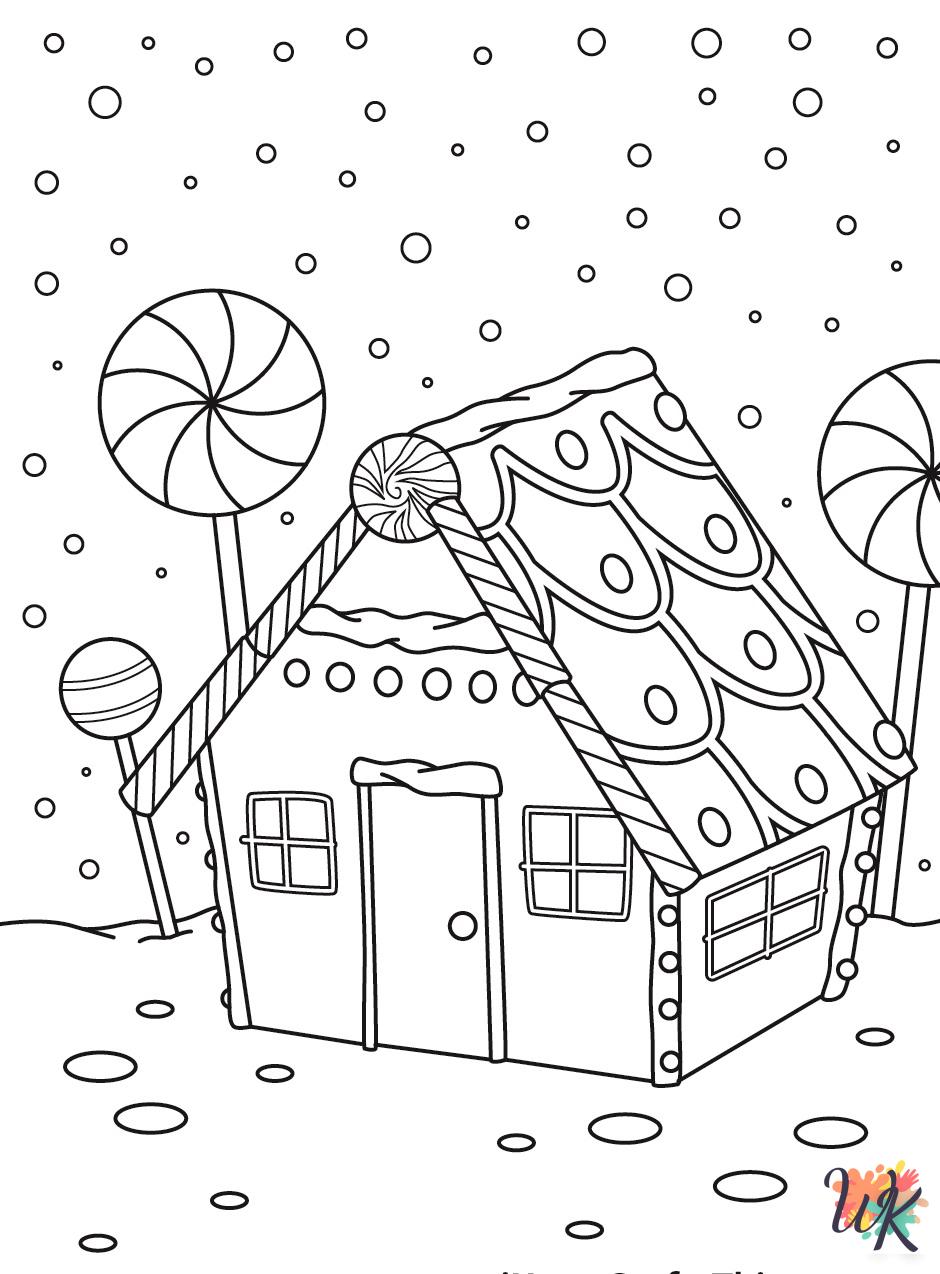 Gingerbread free coloring pages