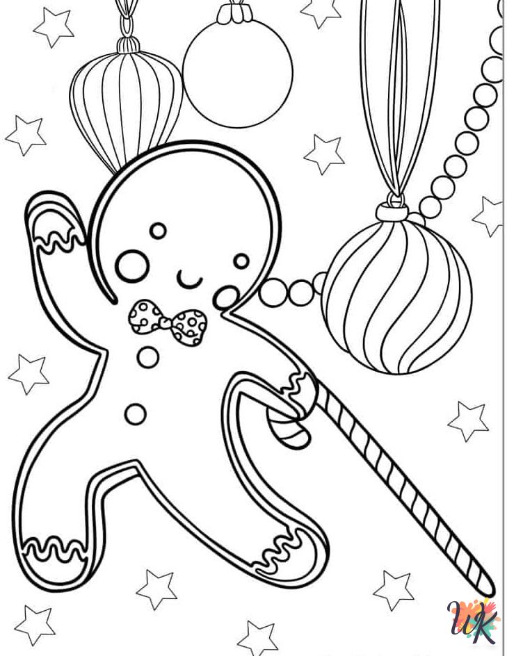 free Gingerbread coloring pages pdf