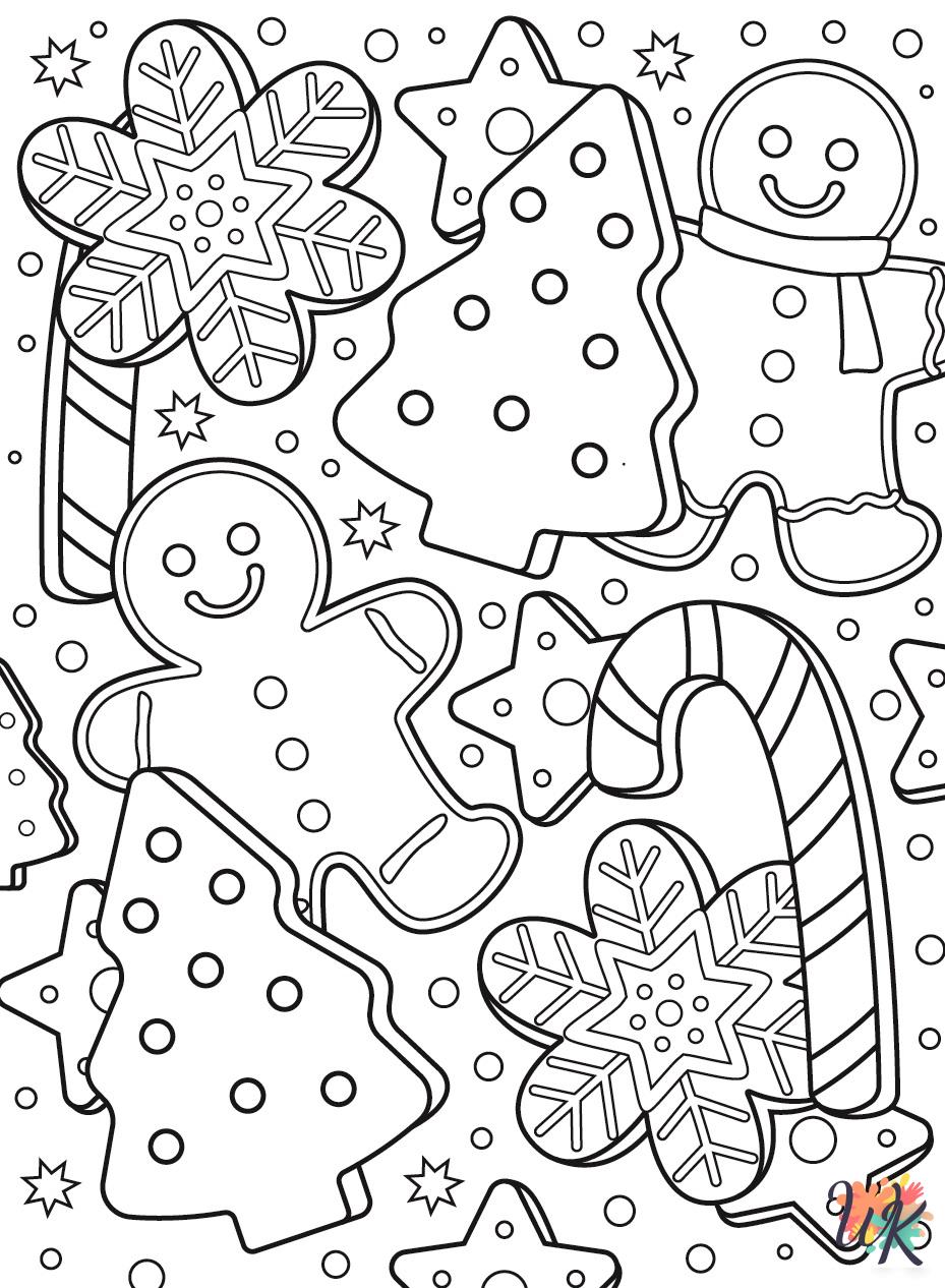 free adult Gingerbread coloring pages