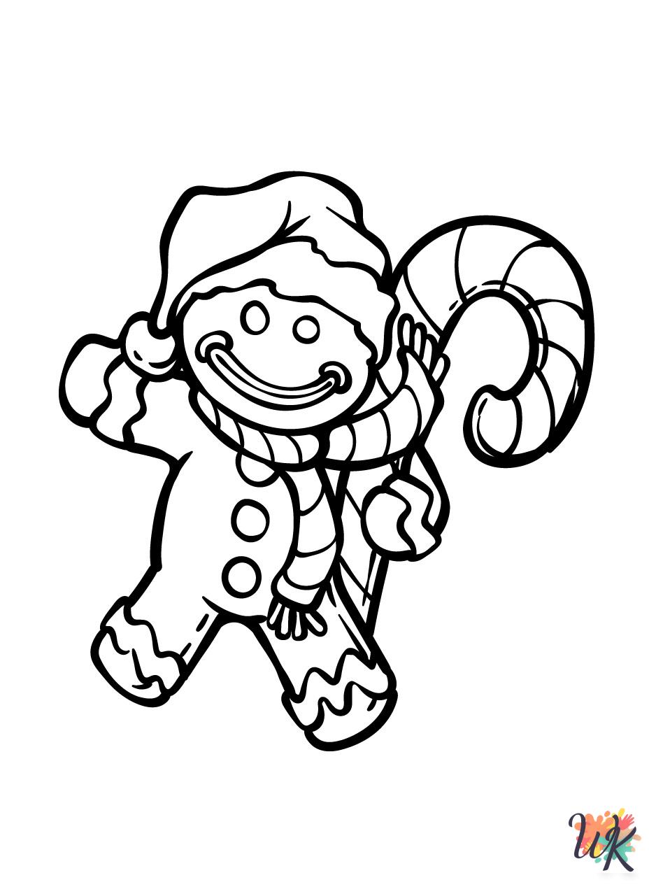detailed Gingerbread coloring pages for adults