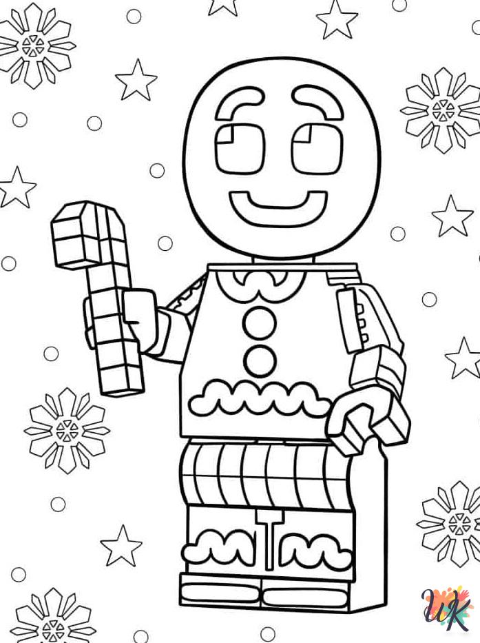 easy Gingerbread coloring pages