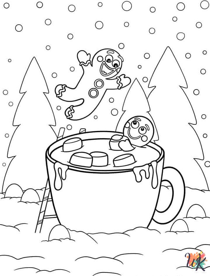 merry Gingerbread coloring pages