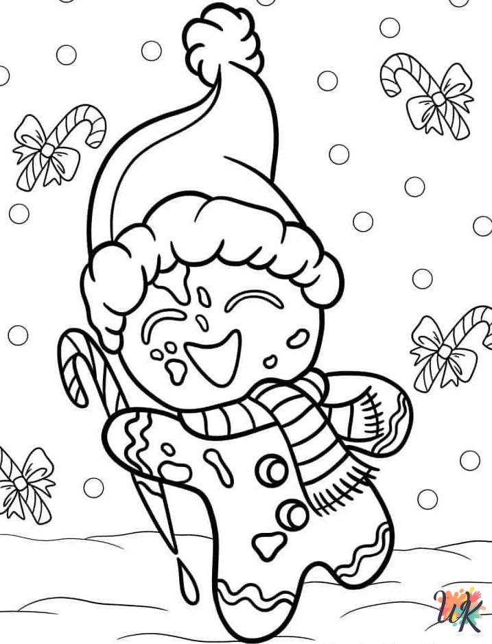 Gingerbread coloring pages to print