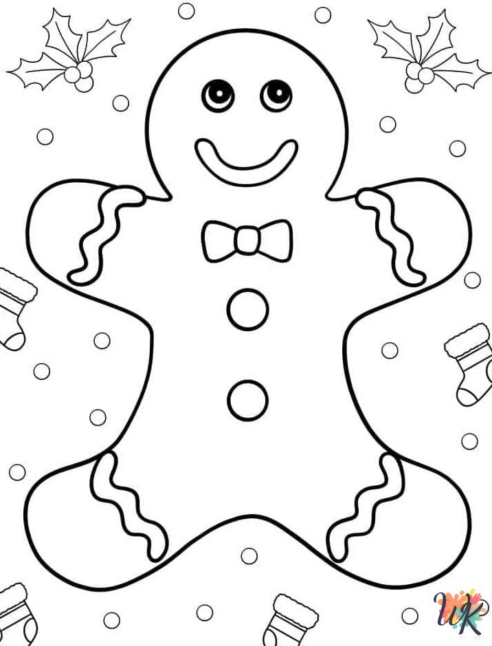 hard Gingerbread coloring pages