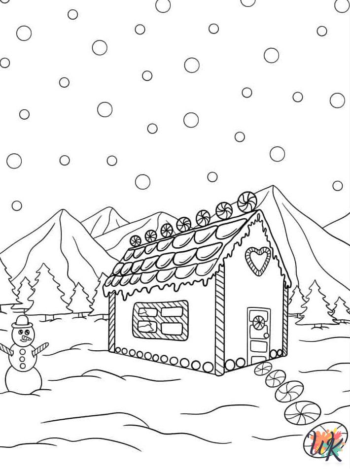 free Gingerbread coloring pages