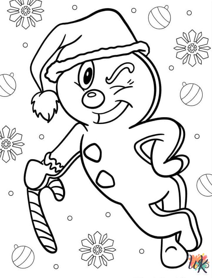 free Gingerbread coloring pages for adults