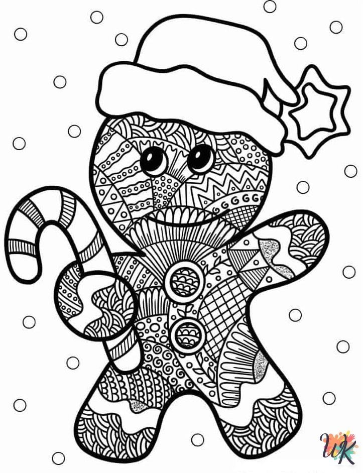 grinch cute Gingerbread coloring pages