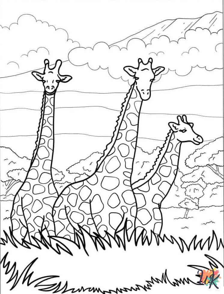 coloring pages printable Giraffe
