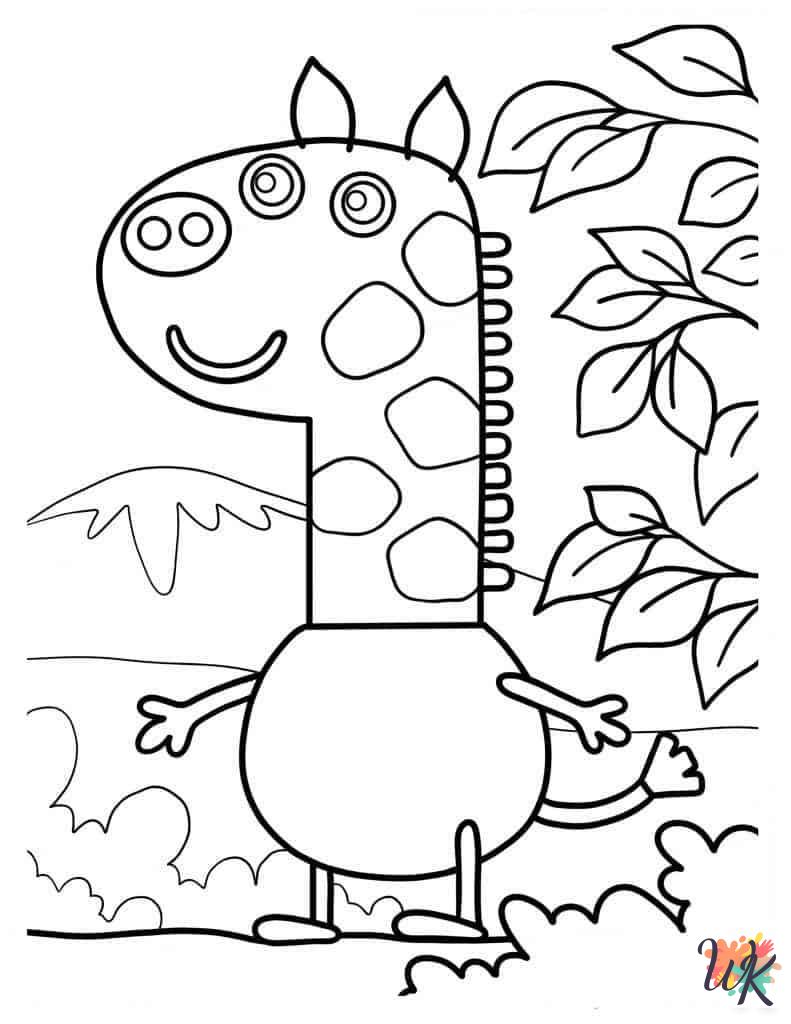 Giraffe coloring pages to print