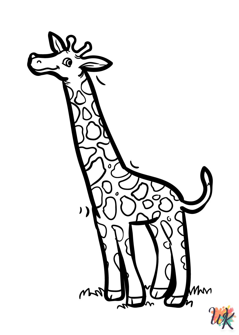 Giraffe coloring pages free
