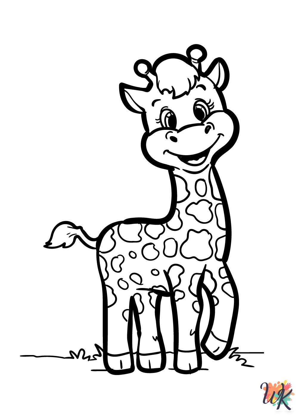 adult coloring pages Giraffe