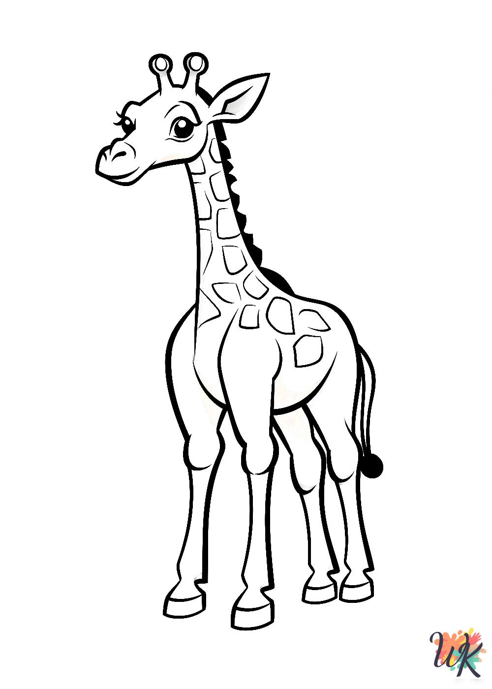 fun Giraffe coloring pages
