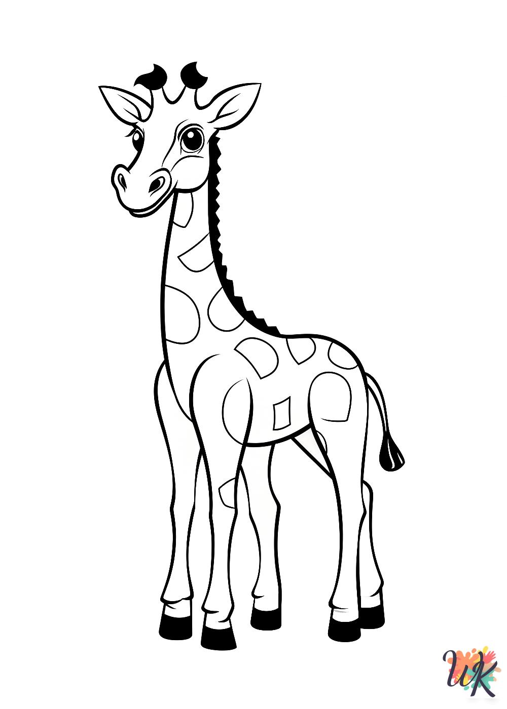grinch Giraffe coloring pages