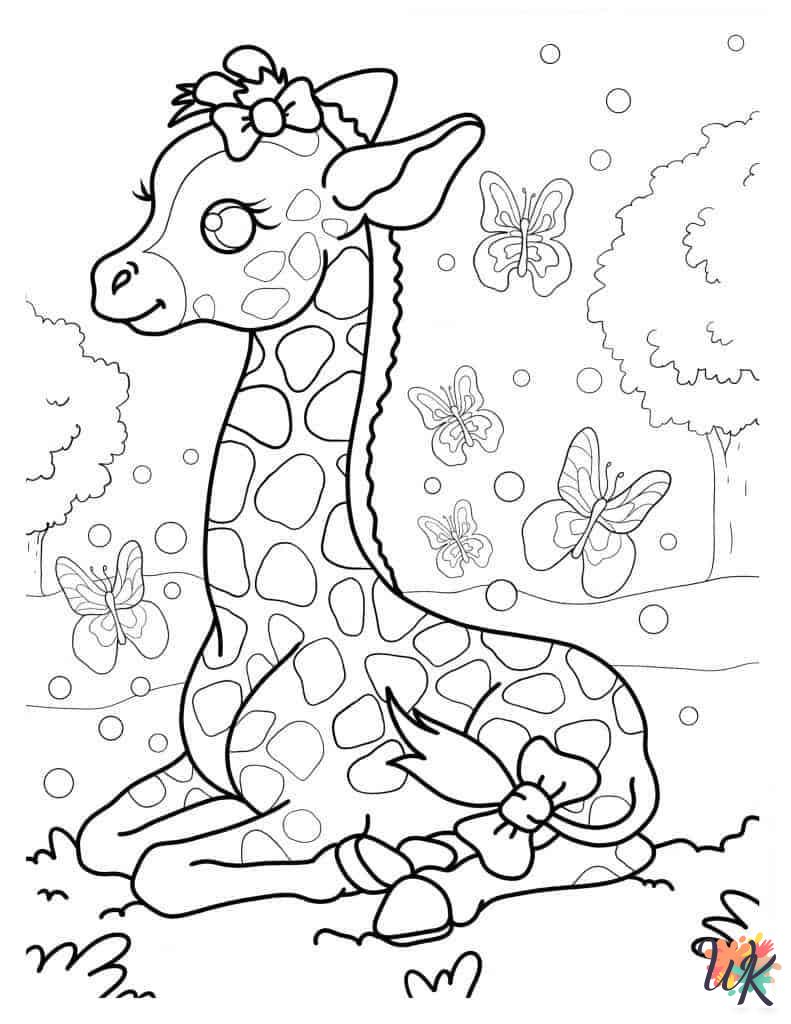 free Giraffe coloring pages