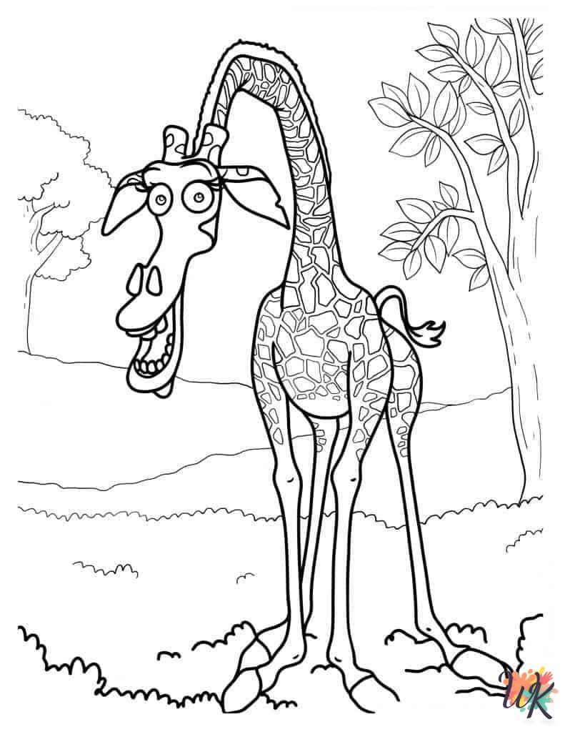 free printable Giraffe coloring pages