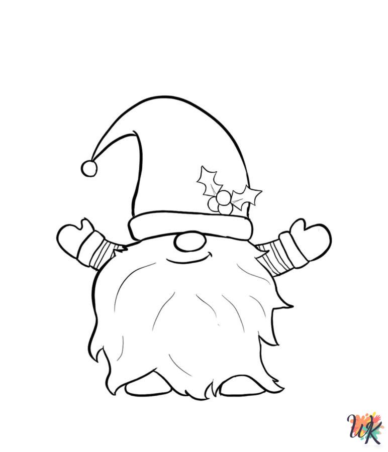 preschool Gnome coloring pages