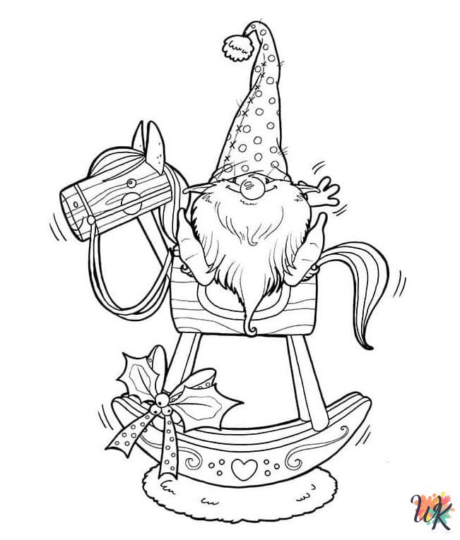 free Gnome coloring pages